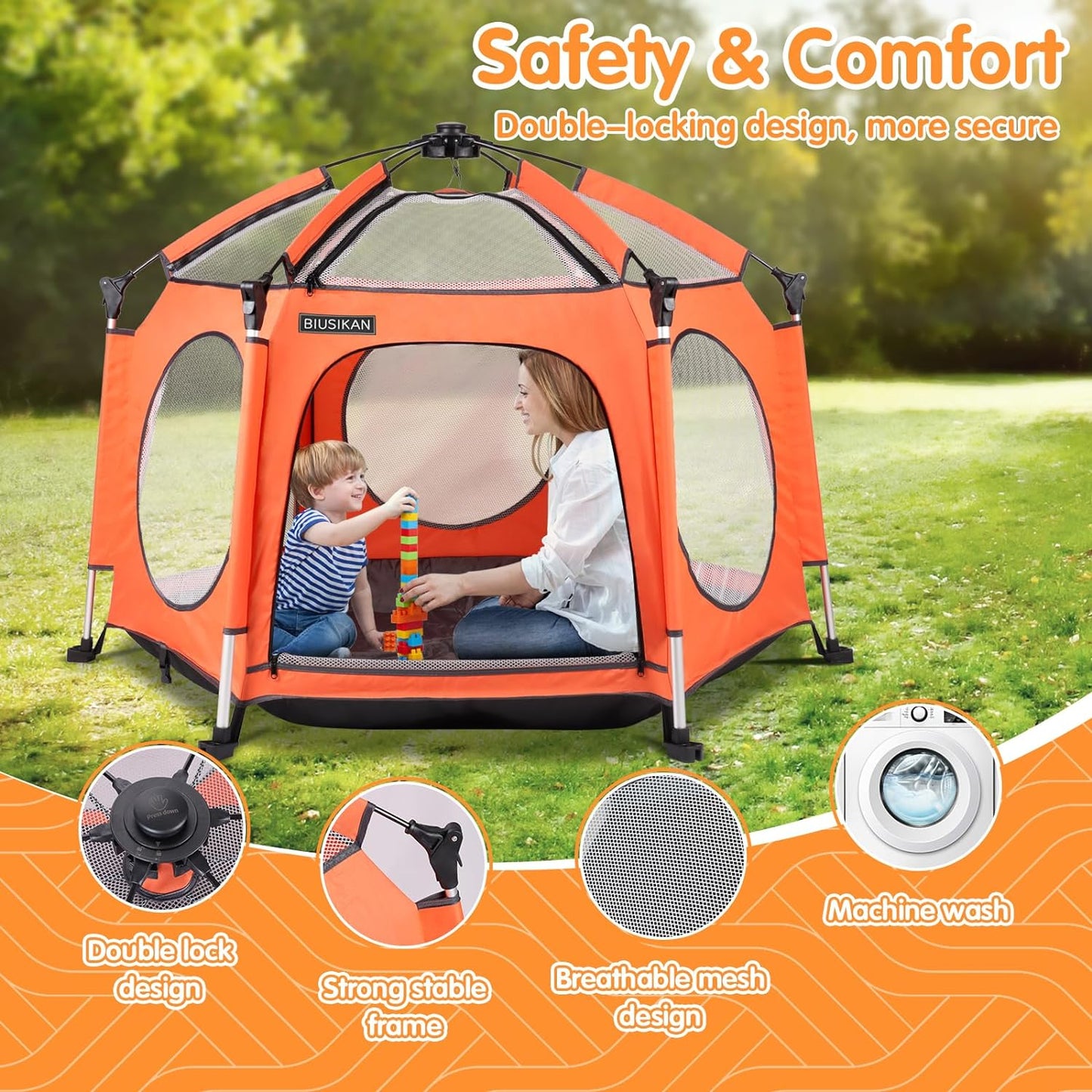 Baby Portable Tent-Indoor & Outdoor Playpen for Babies👶