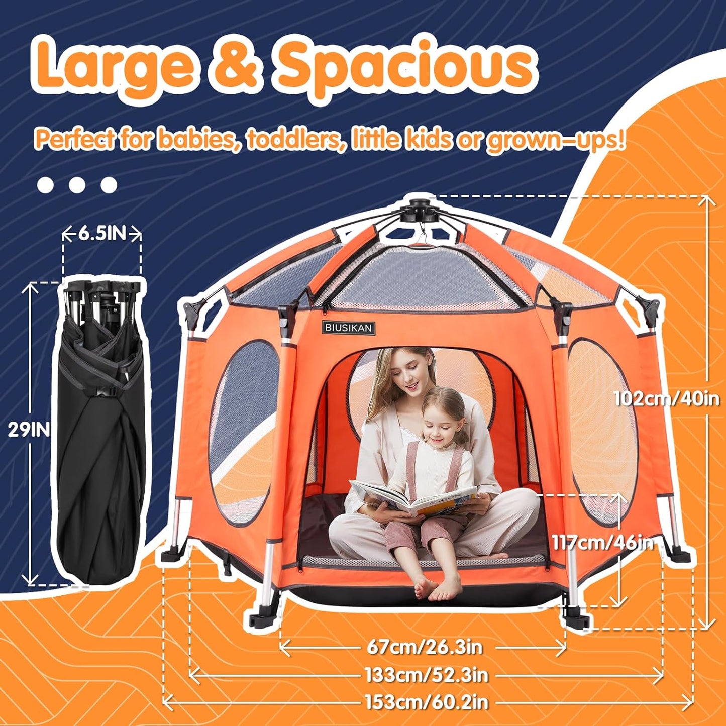 Baby Portable Tent-Indoor & Outdoor Playpen for Babies👶