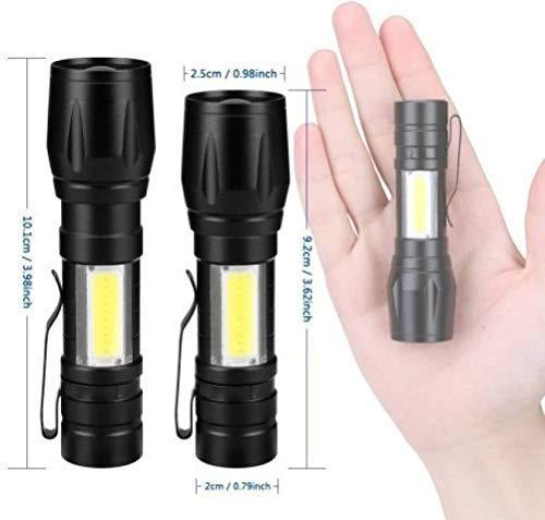 USB Charge Zoomable LED Torch Light ( 500 Meter Range )