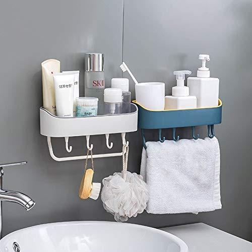 Multipurpose Magic Sticker Plastic Wall Mounted Storage Rack