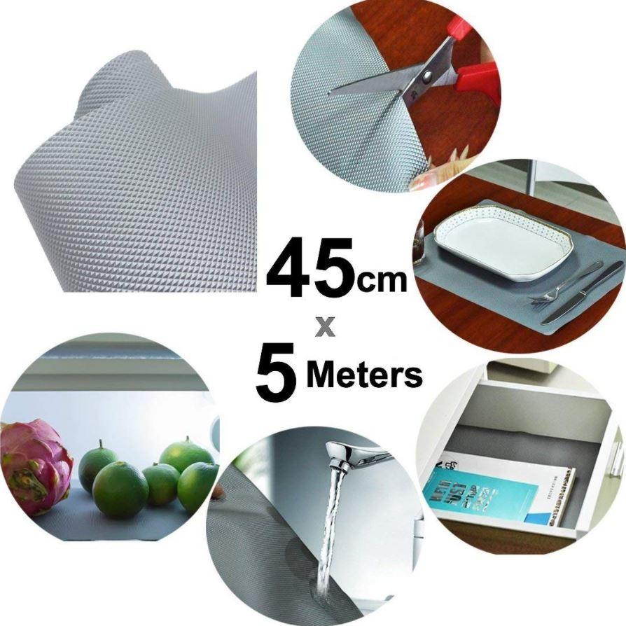 Super Strong EVA Anti-Slip Bathroom Kitchen Cabinet Drawer Shelf Mat Liner Sheets Roll, Fridge Mat, Table Mat