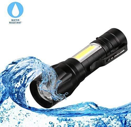 USB Charge Zoomable LED Torch Light ( 500 Meter Range )