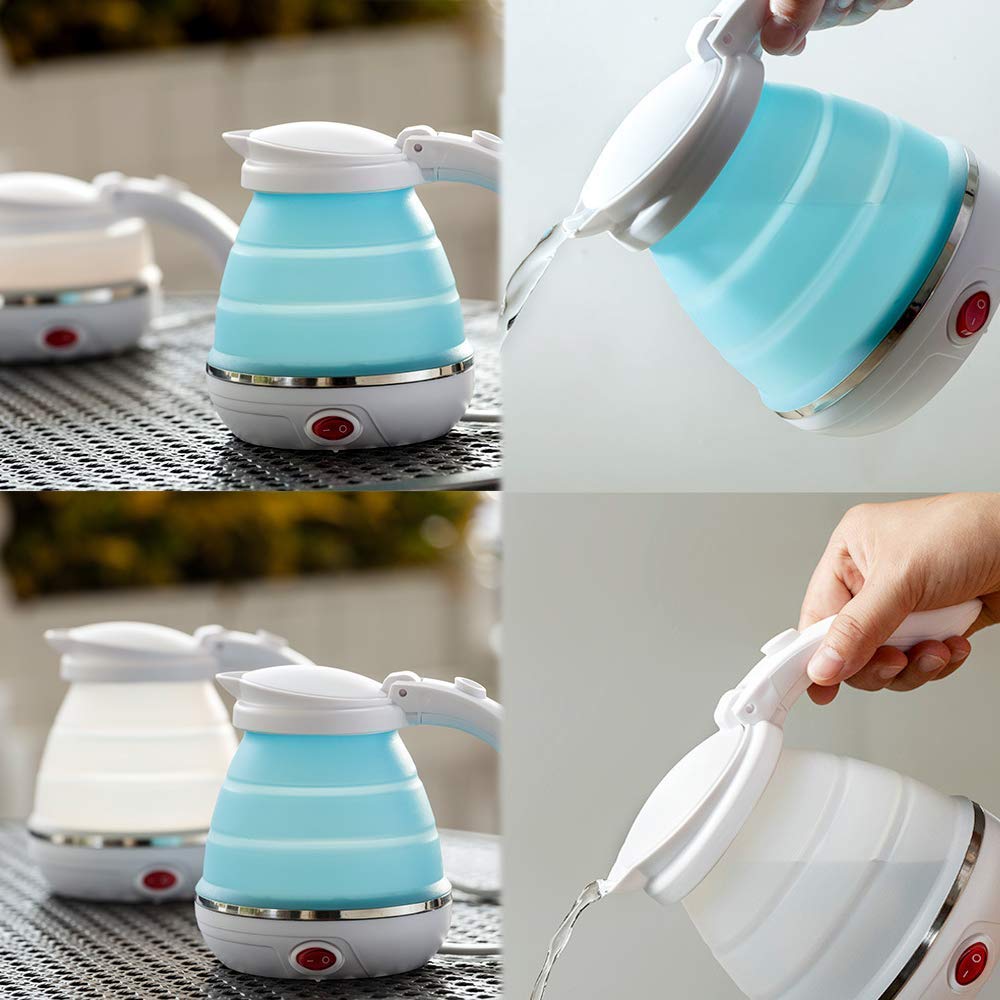 Electric Kettle - Silicone Foldable Electric Water Kettle ( 600 ml )