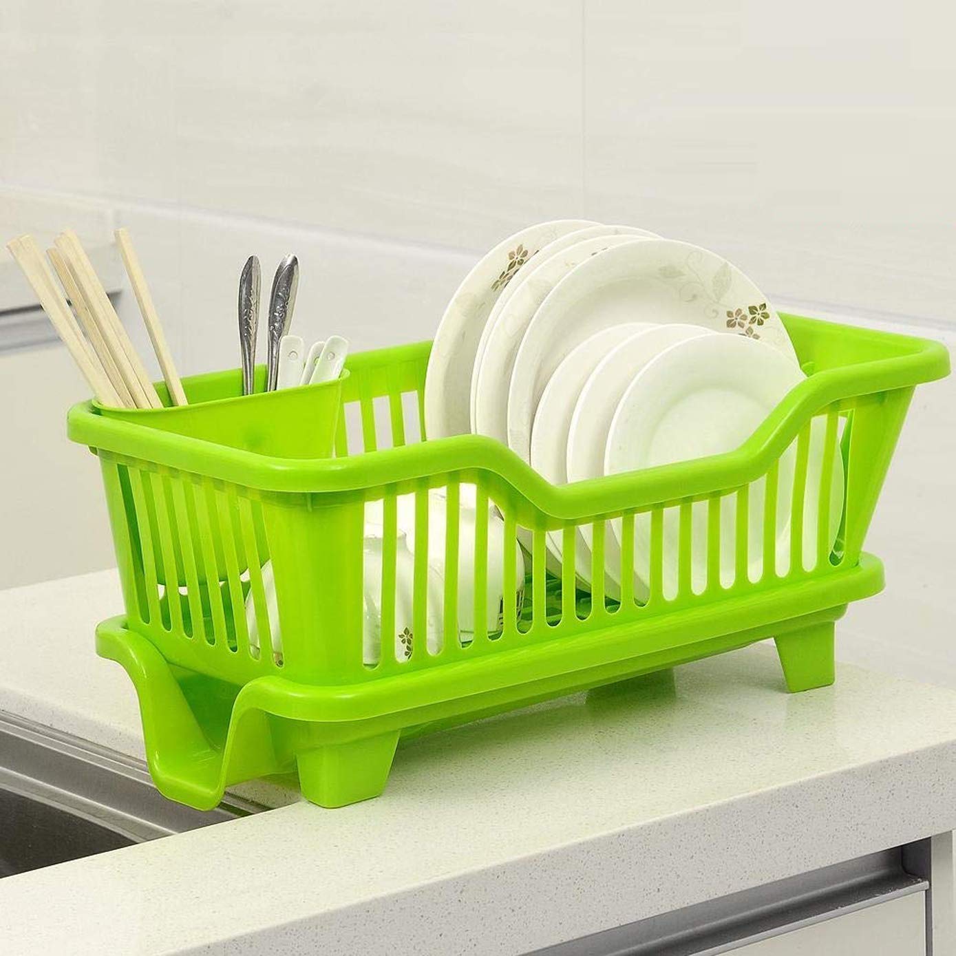 Kitchen Rack- 3-in-1 Kitchen Sink Cutlery Drying Racks