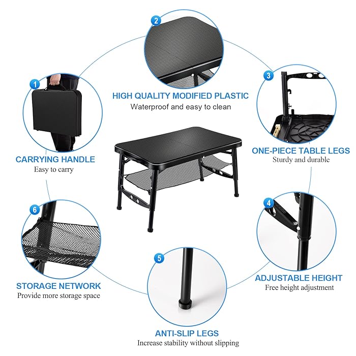 Portable Camping Table & Stool Set