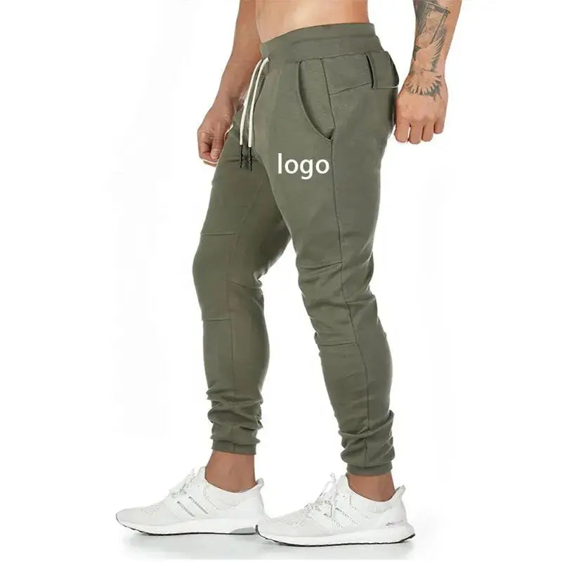 2023 Custom Casual Joggers Polyester Cotton Printed Logo Patchwork Stacked Sweatpants Streetwear Flare Track For Men