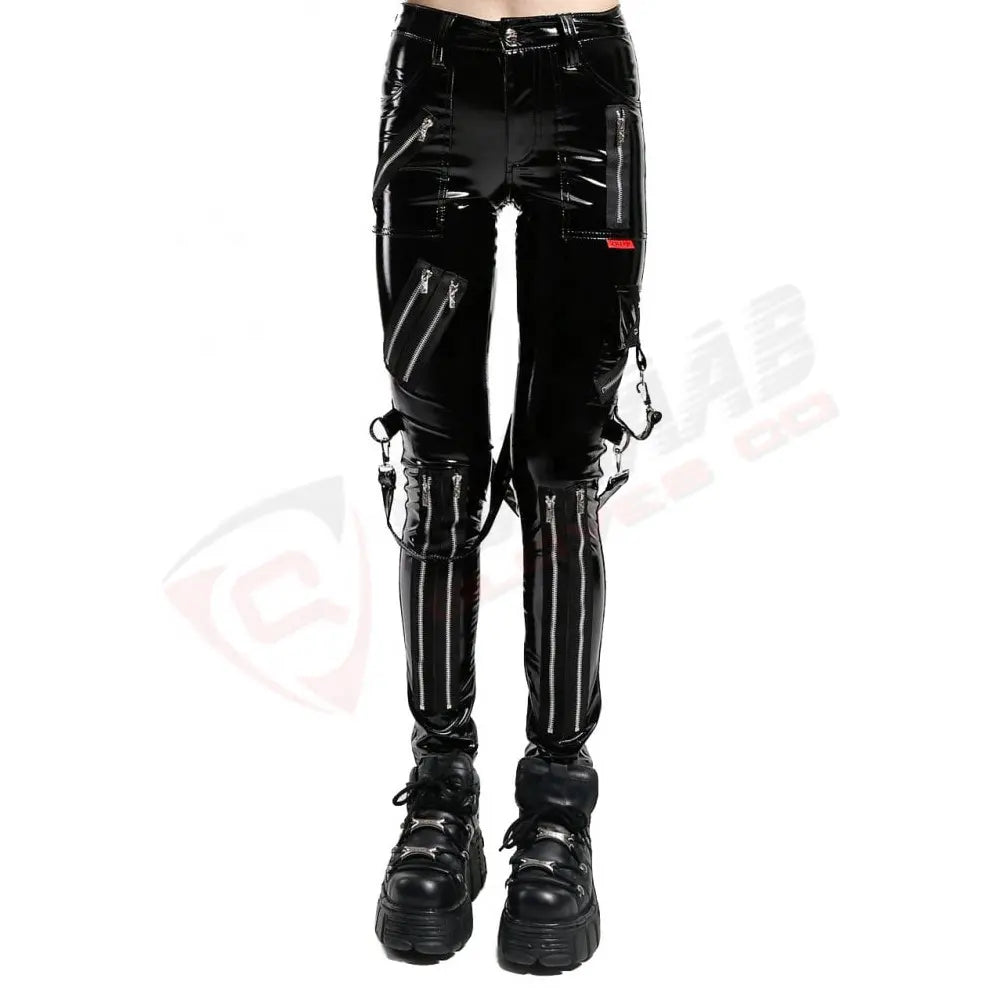 Punk-Goth Pants Women Gothic-Trouser Bondage -Punk Shorts Trouser