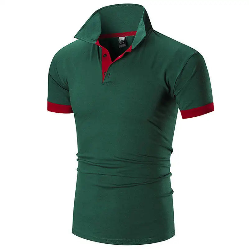 Men's Polo Shirts Casual Short Sleeve Polo Shirt Men Fashion Embroidery Business Men's Thin Polo