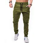 Wholesale autumn men's pants hip-hop harem jogging 2022 new men's trousers men's solid color multi-pocket overalls tights