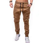 Wholesale autumn men's pants hip-hop harem jogging 2022 new men's trousers men's solid color multi-pocket overalls tights