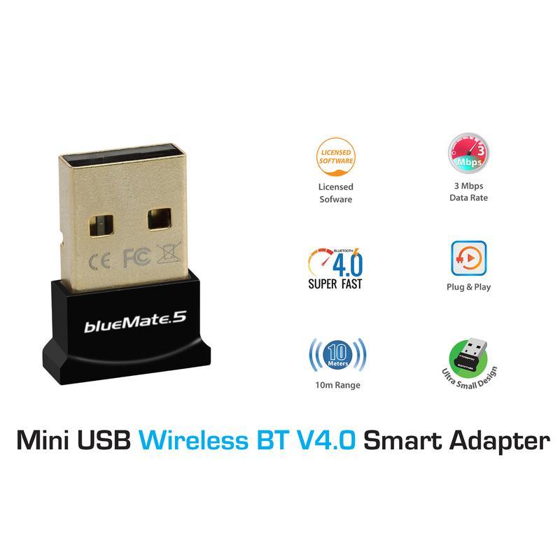 blueMate-5 Mini USB Wireless BT V4.0 Smart Adapter