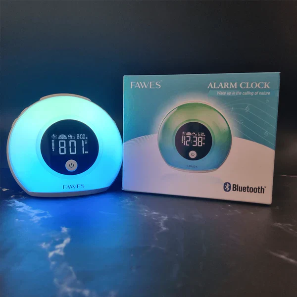 Fawes Alarm Clock With Bluetooth Speaker