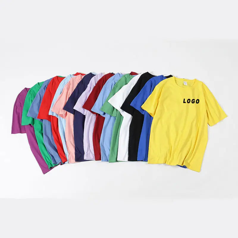 Multi color summer plain men's t-shirts custom logo blank cotton men t