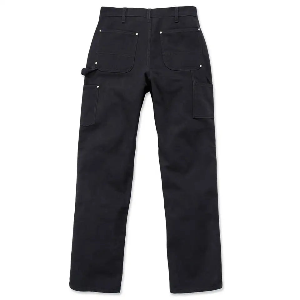 Custom embroidery logo Straight Fit high street work trousers vintage double knees