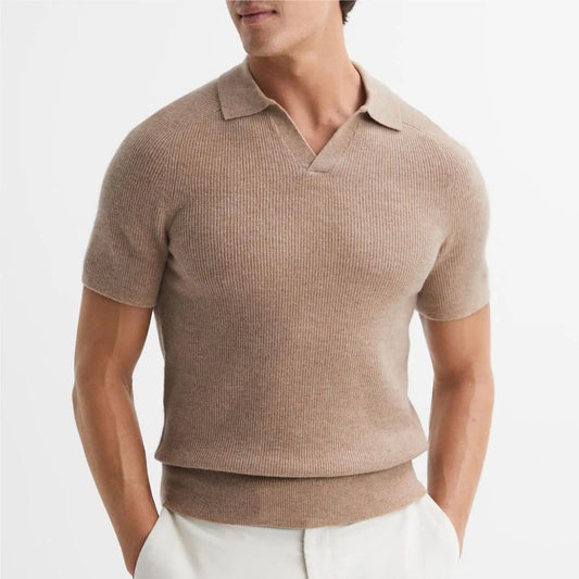 Custom New Fashion Trend Pullover shirt Oversized Sports Knit Sweater Plain Polo T- For Men