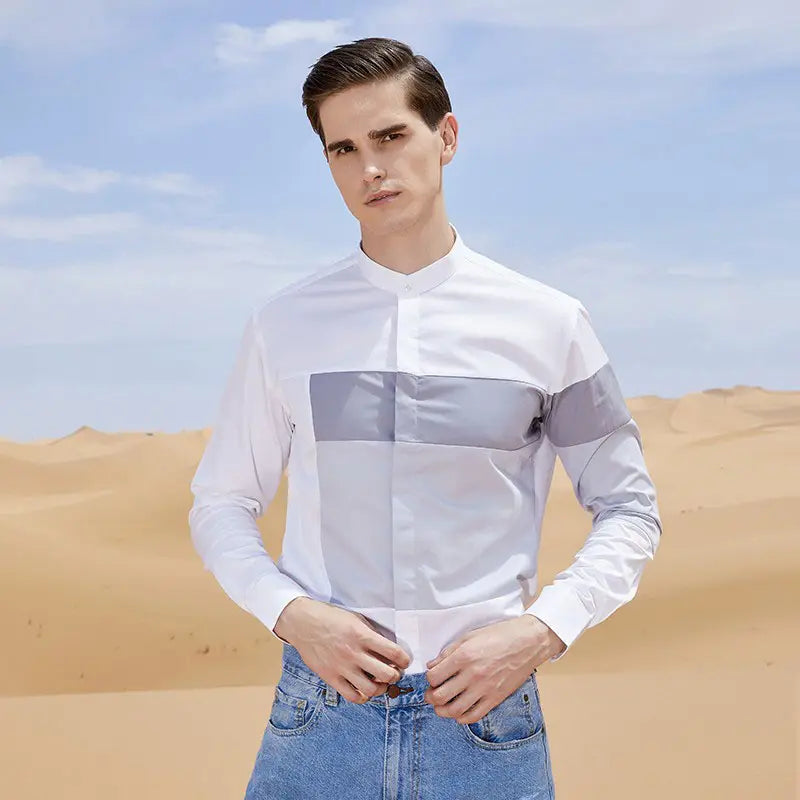 MUYASEN Shirt Factory Customized Shirt Business And Leisure Trend Of Men's Long-Sleeved For Work