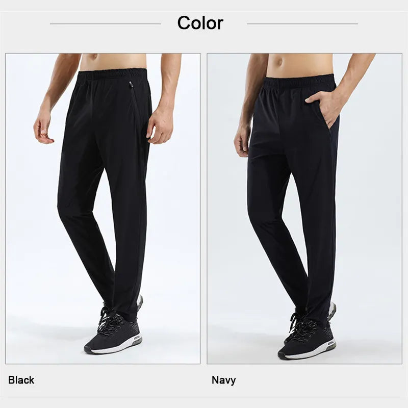 Sweat Golf Pants Gym Joggers Slim Waist Outdoor Sports Custom Logo Nylon Spandex Mens Fit Black Lower for Men Sweatpants Sporty