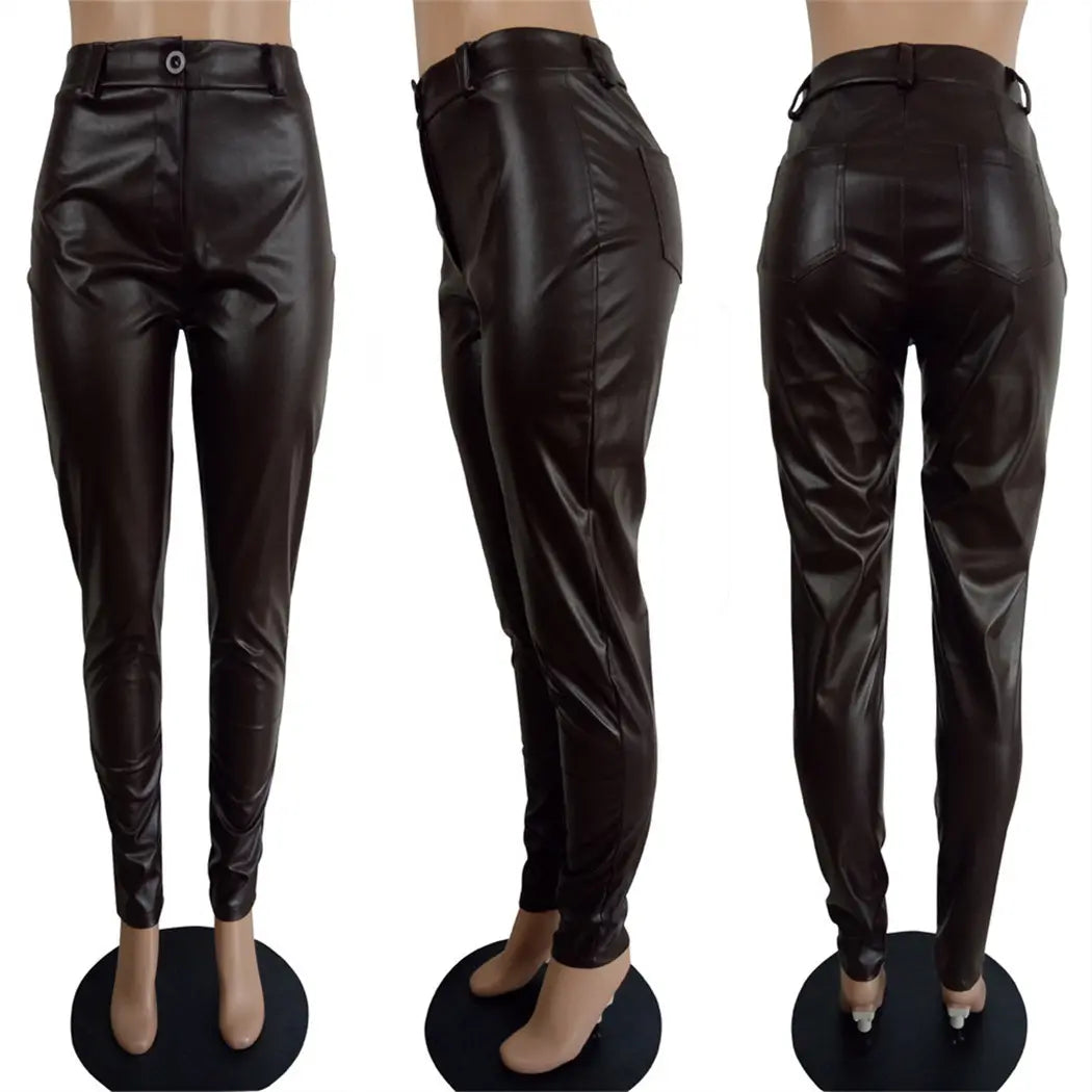 BH205 hot sale fashion women's leather pants