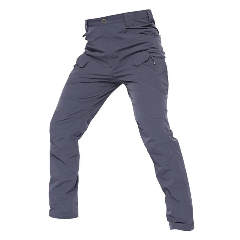 Men's Tactical Pants Waterproof Quick Dry Pant Summer Thin Spandex Stretchy Trousers