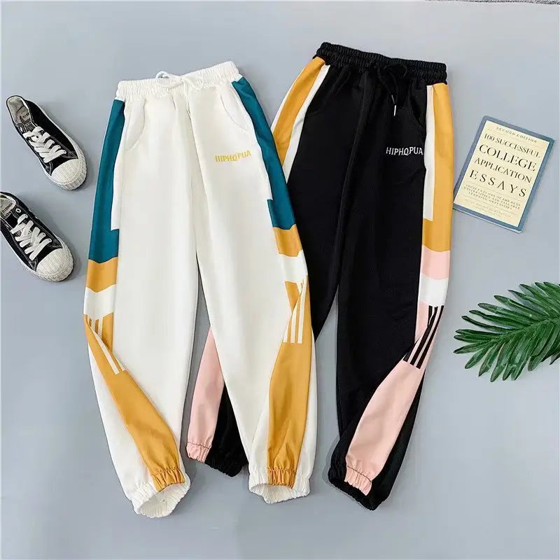 2021New Women Casual Trousers Jogger Pants Loose Streetpants High Waist Pockets Trousers Female Plus Size Sport