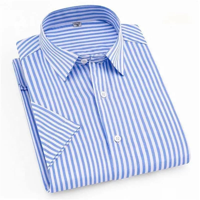 Hot Sales Casual Shirt Men Strip Men Shirt Short Sleeve Casual Men With Button Up