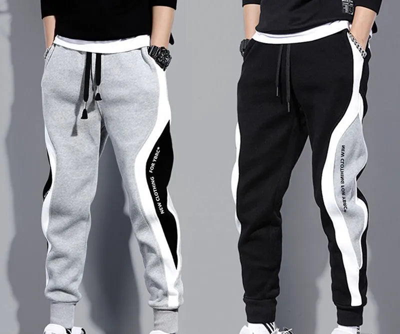 New style custom logo men's sports fitness joggers sweatpants gym wear men long style sport men's