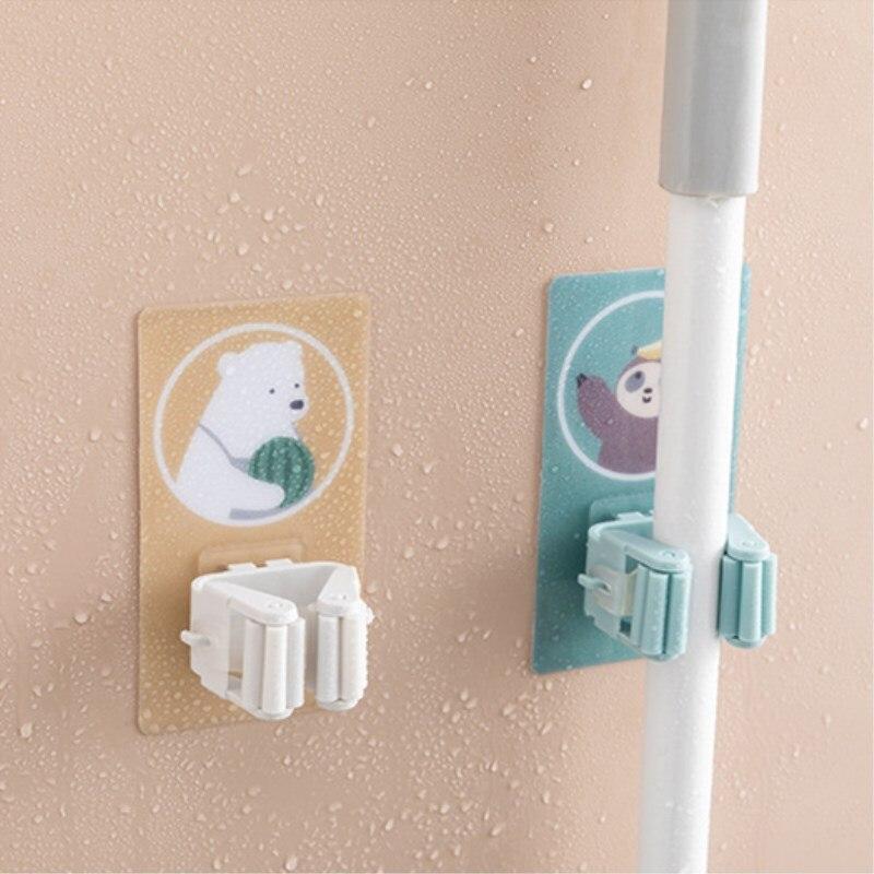 Wall Mounted Cartoon Mop, Broom Holders