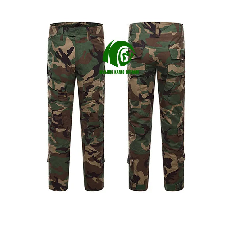 Kango Custom Multi-pocket Tactical Pants Uniform Cargo Trousers Men Training Outdoor Hiking