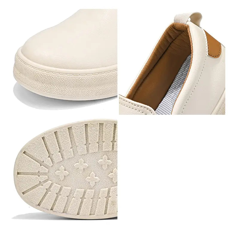 2024 Casual Shoes Microfiber Summer Leather Wear-Resistant Men's Fashion Small White Skateboard