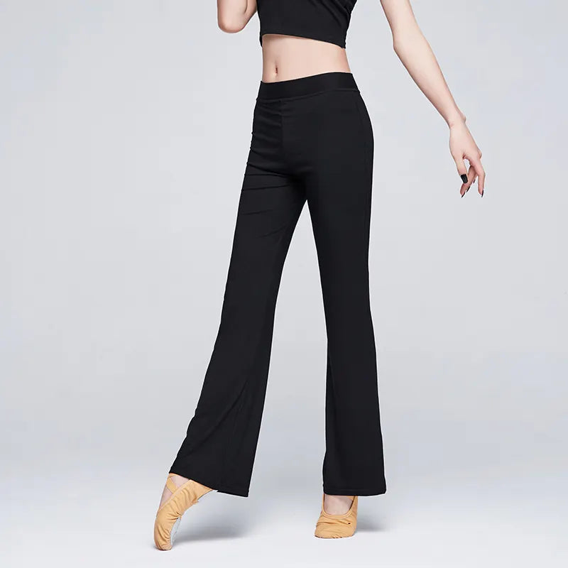 Cotton Modal Casual Flare Trousers Ballet Yoga Dance