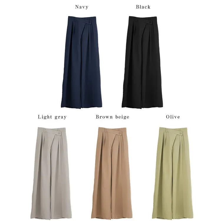 JF WP005 OEM High Waisted Wide Leg Pants Manufacturers Spot Cross Border Foreign Trade