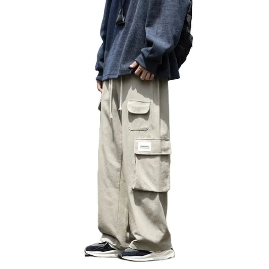 2022 Quality Wholesale men wide leg pants Baggy cargo men Cheap khaki men cargo work