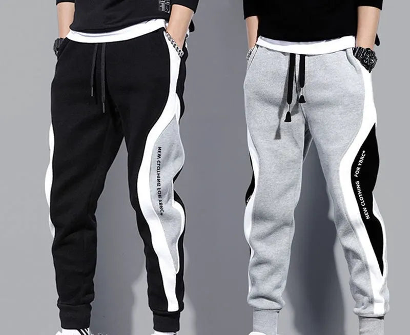 New style custom logo men's sports fitness joggers sweatpants gym wear men long style sport men's