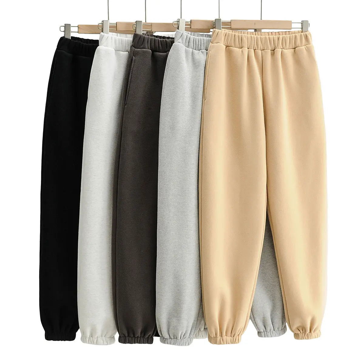 Winter Women Clothing Blank Jogger Cotton Custom Sweat Fleece Terry Baggy Cotton Sweatpants Women