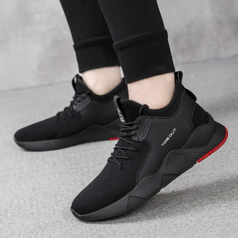 Wholesale cheap Men's Fly Weave Sport Shoes Fashion Upper Running Sneakers Casual