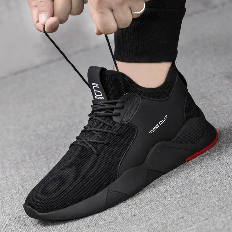 Wholesale cheap Men's Fly Weave Sport Shoes Fashion Upper Running Sneakers Casual