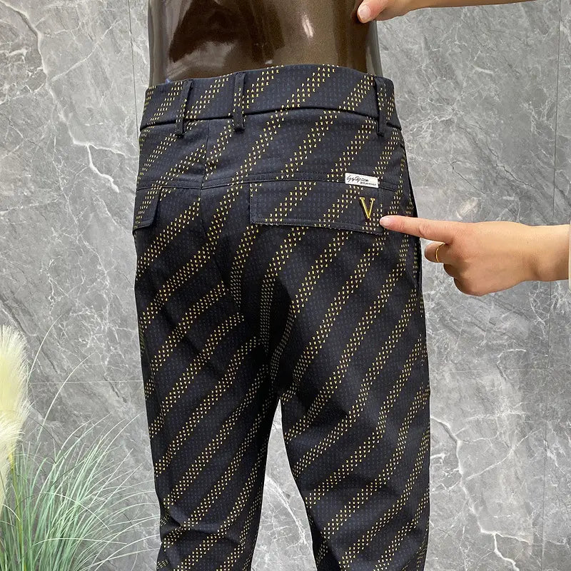 Casual Summer wholesale pants with small feet men's pencil men's printed