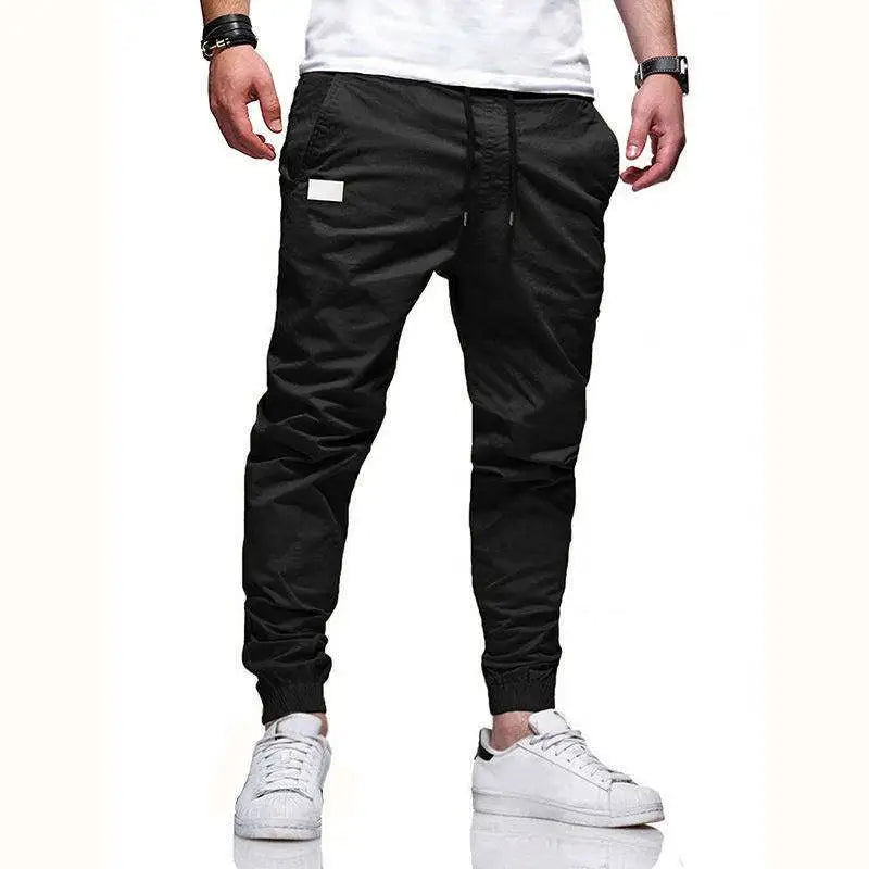 2024 New Fashion Men Multi-pocket Hip Hop Pants Trousers Sweatpants Male Casual Cargo Canvas Fabric Medium Outdoor Wear