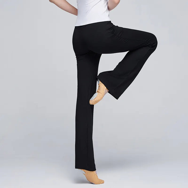 Cotton Modal Casual Flare Trousers Ballet Yoga Dance