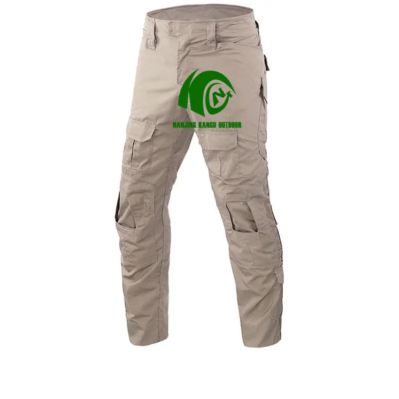 Kango Custom Multi-pocket Tactical Pants Uniform Cargo Trousers Men Training Outdoor Hiking