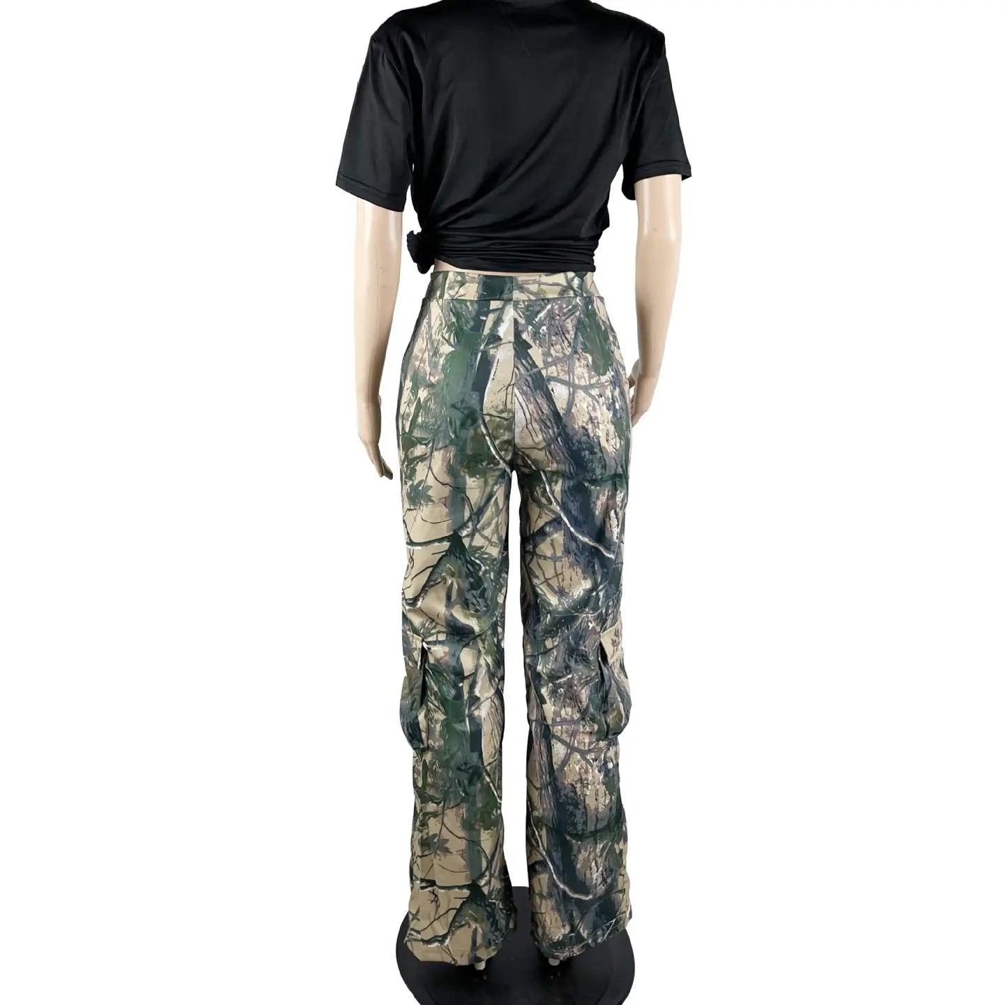 2024 New Fashion Women'S Camouflage Pants High Waist Straight Cargo Mujer Women Streetwear Baggy Women'S