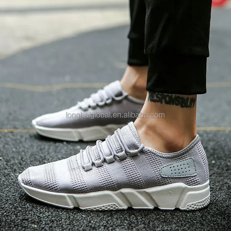 Fashionable Cheap Sport Shoes cool man shoes with black white gray colors