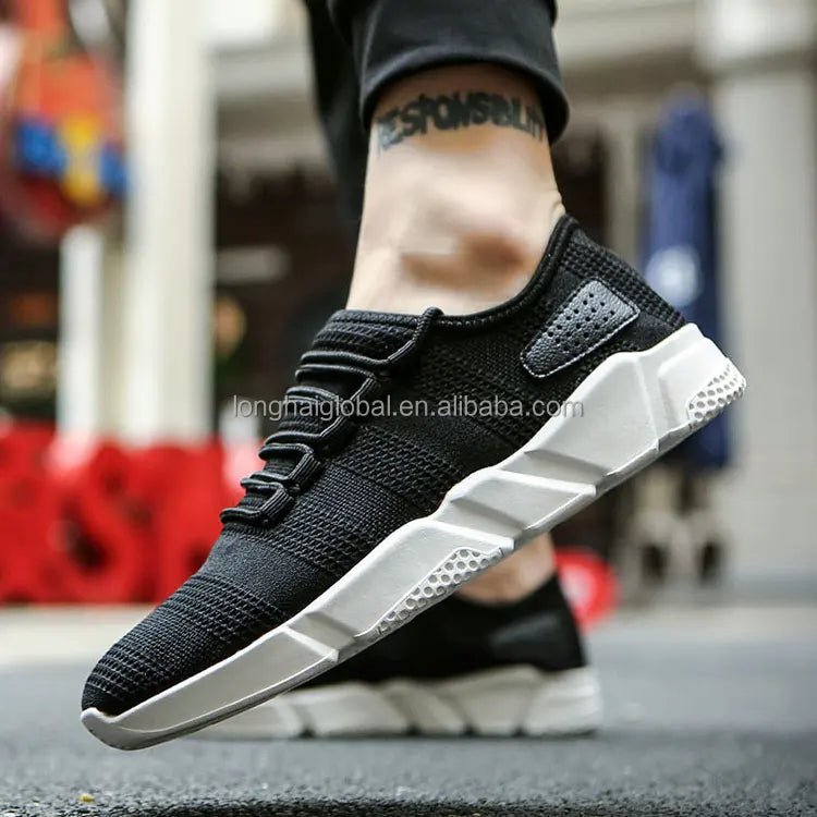 Fashionable Cheap Sport Shoes cool man shoes with black white gray colors