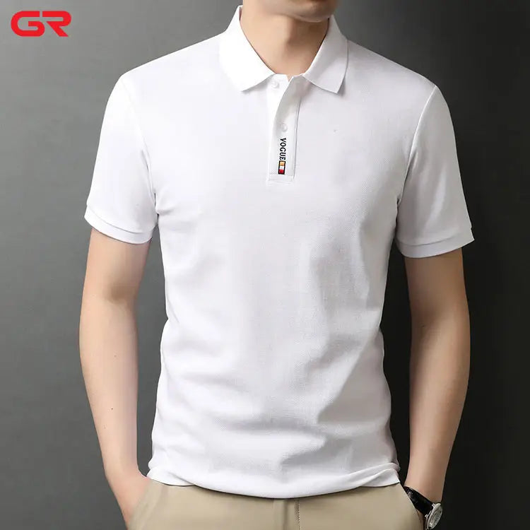 Factory Direct 100% Cotton Breathable Short Sleeve Golf Polo T Custom Logo Embroidered Men's Polo