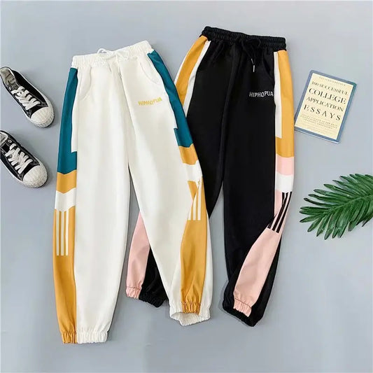 2021New Women Casual Trousers Jogger Pants Loose Streetpants High Waist Pockets Trousers Female Plus Size Sport