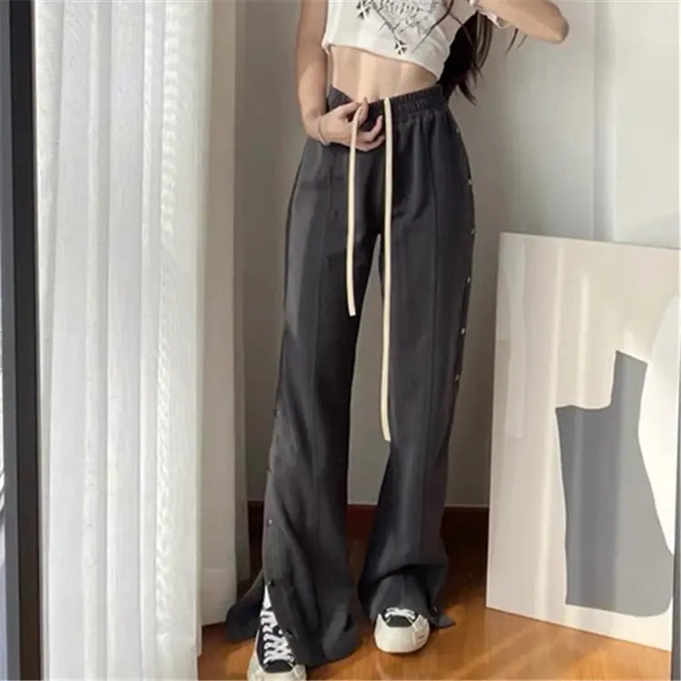 High Quality Womens Loose Trouser Wholesale Lounge Fall Fashion Stylish Wide Leg Women