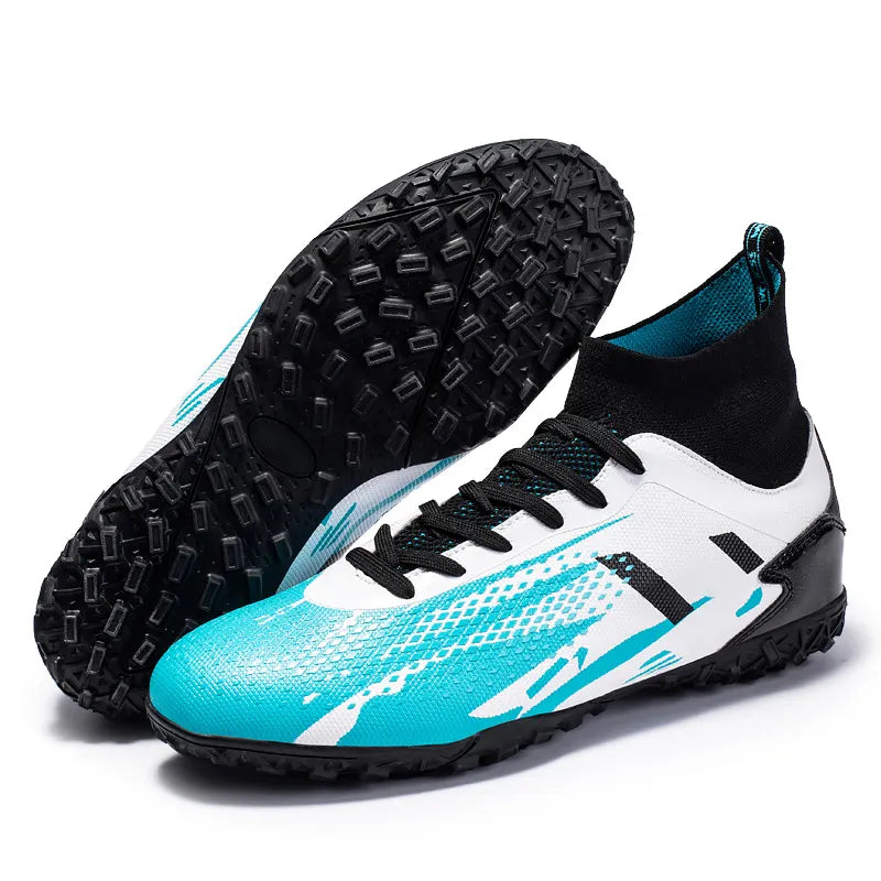 HIgh Quality Men Football Sneakers Boy Soccer Shoes High Ankle Men's Cleats Training Soccer Boots