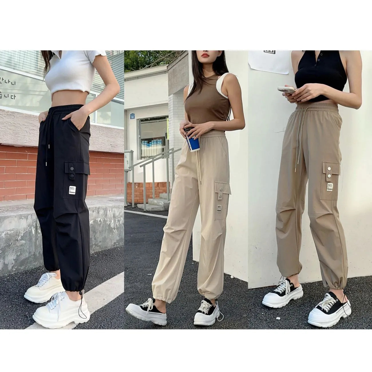 2024 New Heightened And Slim Nylon Quick-drying Women's Trousers