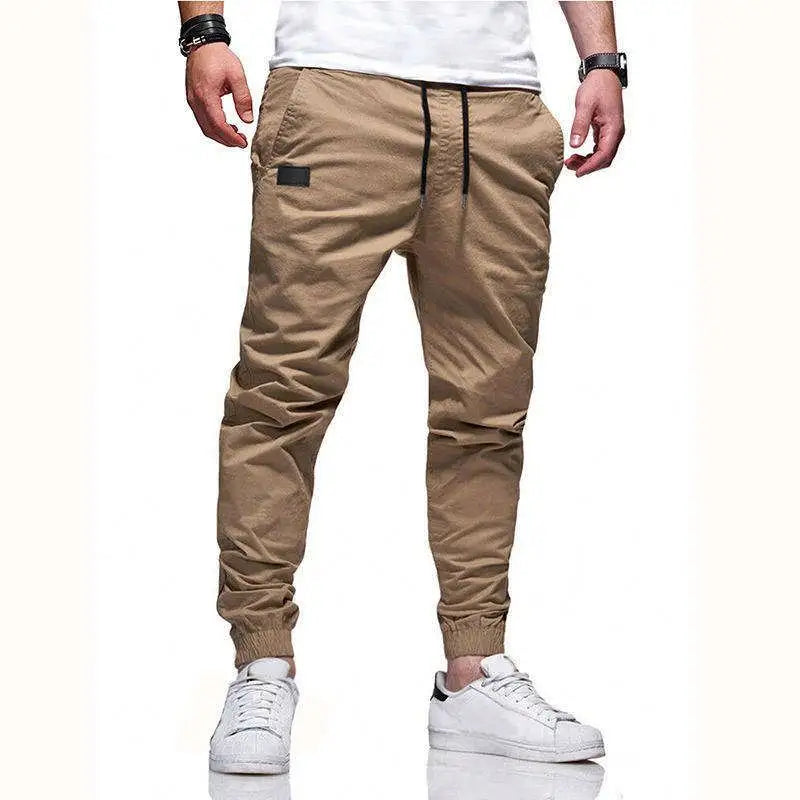 2024 New Fashion Men Multi-pocket Hip Hop Pants Trousers Sweatpants Male Casual Cargo Canvas Fabric Medium Outdoor Wear