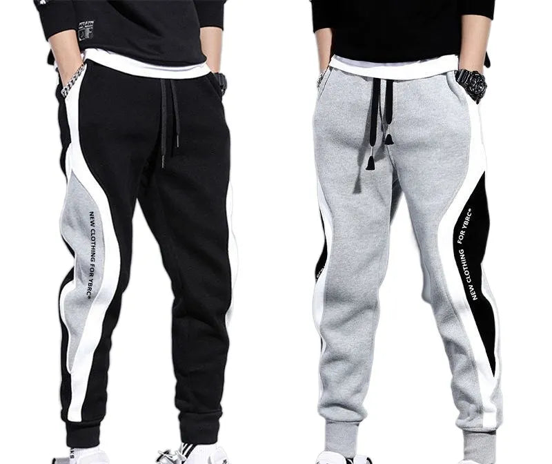 New style custom logo men's sports fitness joggers sweatpants gym wear men long style sport men's